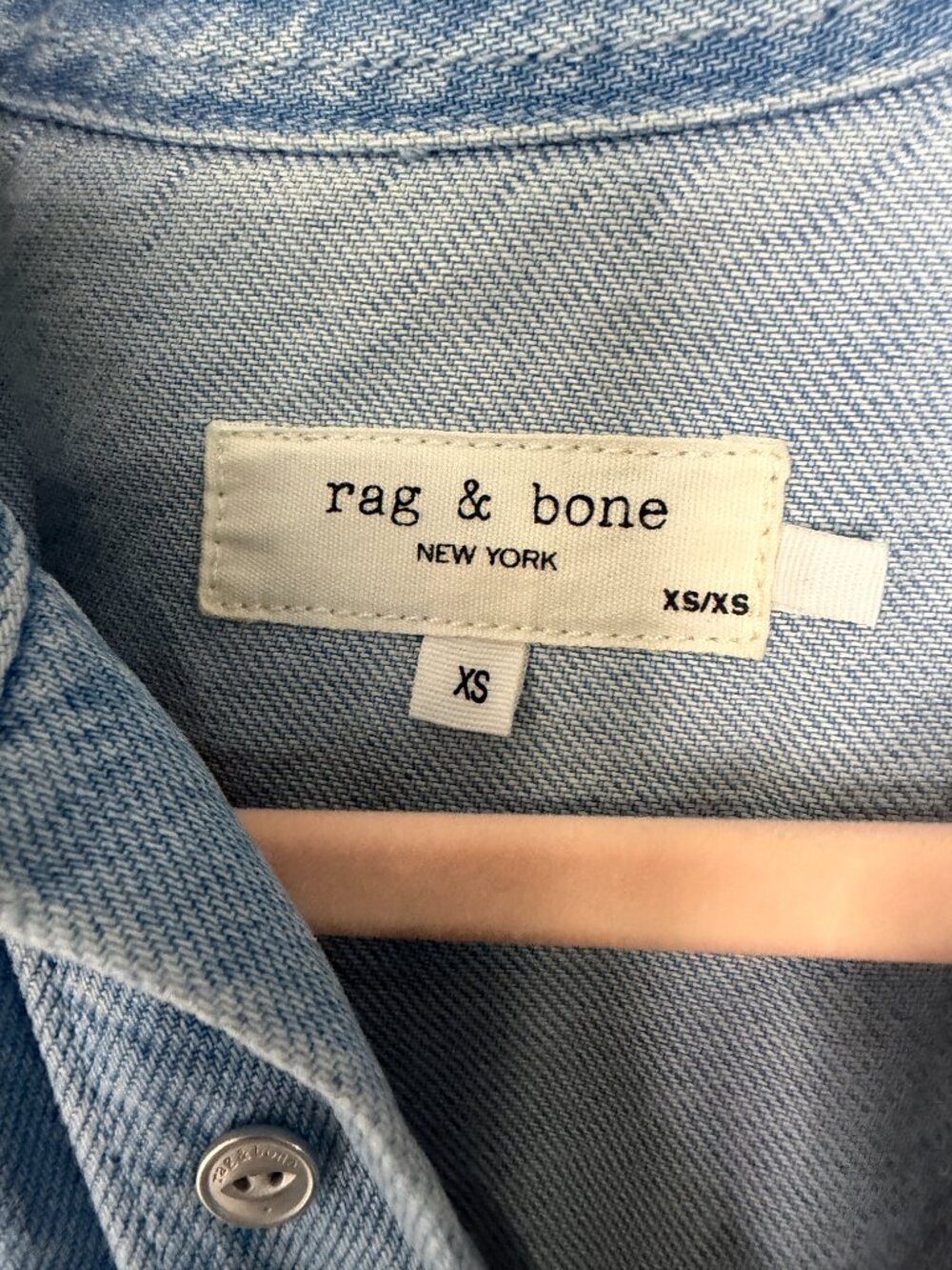 NWOT Rag & Bone Denim Utility Romper- XS- Blue Belted Short Sleeve- MSRP $398 - Picture 7 of 15